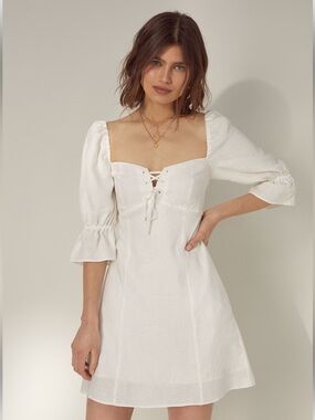 aritzia white lace dress Spades Satin Dress